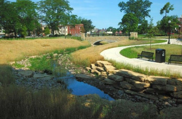 Boneyard Creek, Downtown Urbana, IL